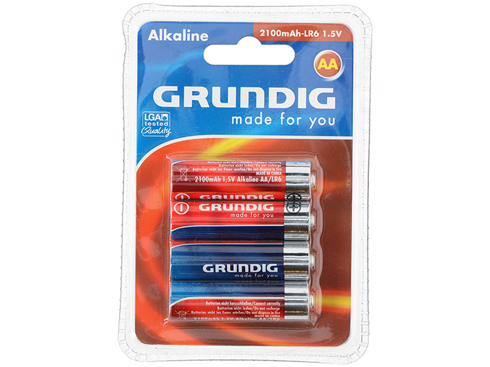GRUNDIG Batterie Alkaline 1,5v 2100 mah 4 pack